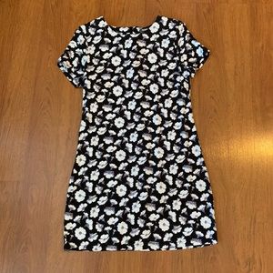 Fashion union black floral mini dress